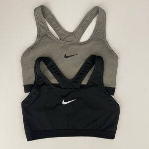 Nike Black & Gray Sports Bra